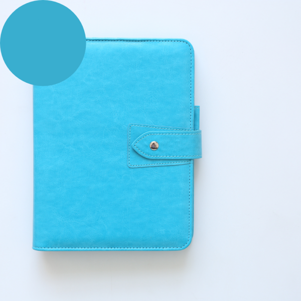 PU Leather Mediterranean Blue
