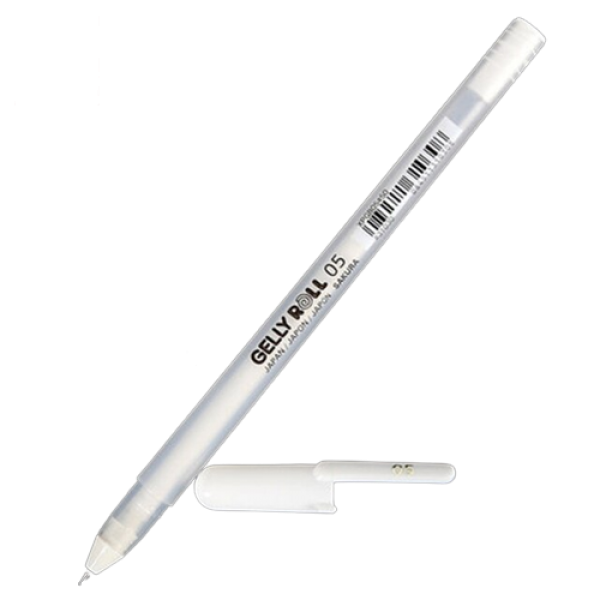 Sakura white gel pen 05